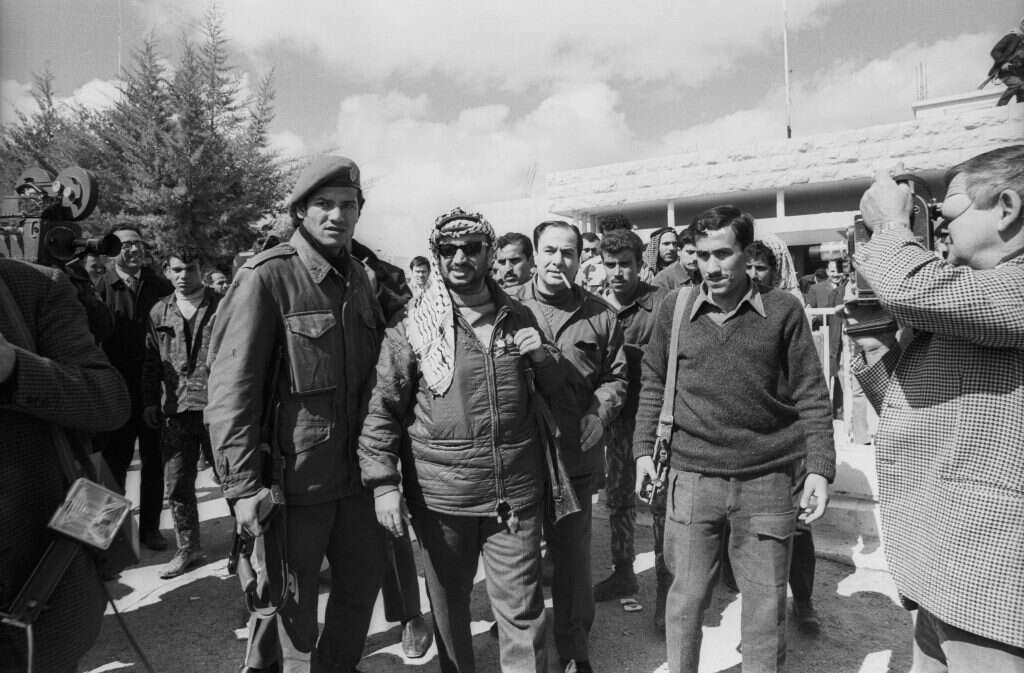 התחילו להתארגן כבר בסוף שנות החמישים בגרמניה. ערפאת ומייסדי פת"ח בשנות השבעים בירדן. | גטי אימג'ס