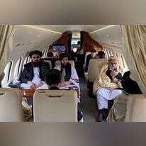 המשלחת האפגנית בדרכה לאוסלו. | AFP