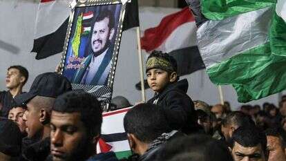 הפגנת התמיכה שארגן הג'יהאד האסלאמי. | AFP