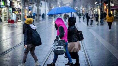 מזג אוויר סוער בירושלים, השבוע. | יונתן זינדל/פלאש90