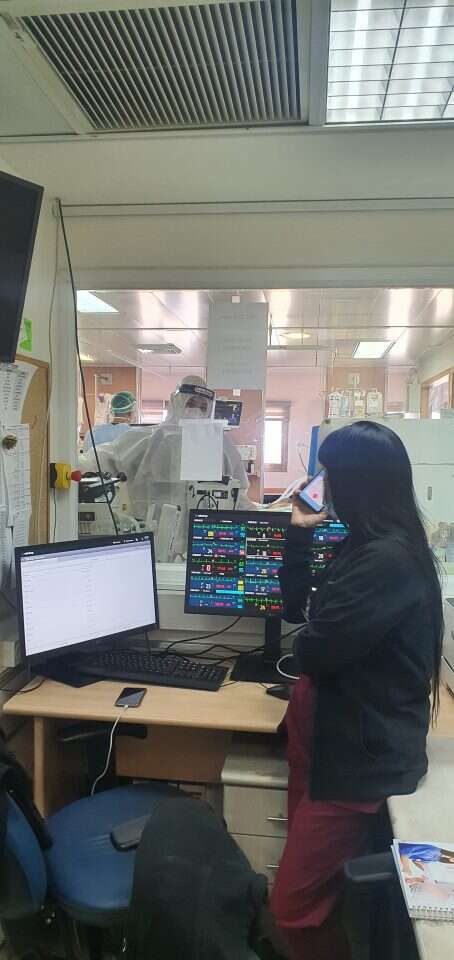 האח האחראי אלכס מרגוליאן מבקש סיוע בכוח אדם, ביה"ח רמב"ם. | יאיר קראוס