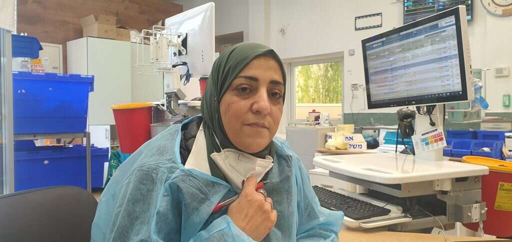 העובדת הסוציאלית אינאס שעבאן. | יאיר קראוס