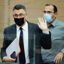 גדעון סער ושמחה רוטמן. | אוליבייה פיטוסי, פלאש 90