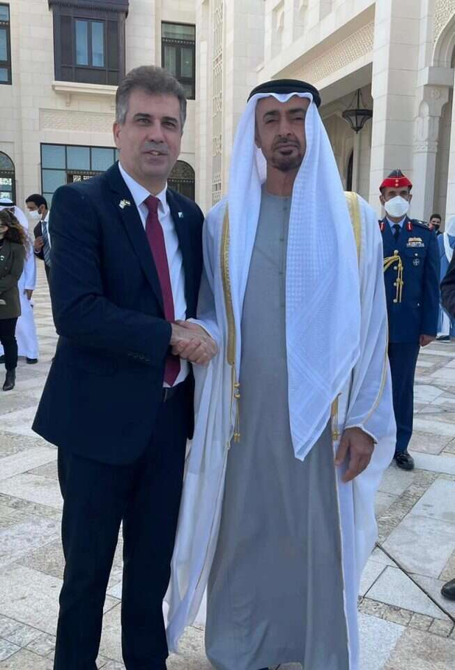 ח"כ כהן עם שליט איחוד האמירויות מוחמד בין זאיד. | דוברות ח"כ אלי כהן