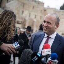 נפתלי בנט בכותל. הדס פרוש/פלאש 90