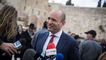 נפתלי בנט בכותל. הדס פרוש/פלאש 90