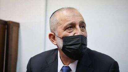 יו"ר ש"ס אריה דרעי בבית המשפט השלום. | יונתן זינדל פלאש90