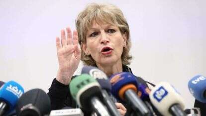 מזכ"לית אמנסטי מציגה את דו"ח האפרטהייד נגד ישראל, | EPA