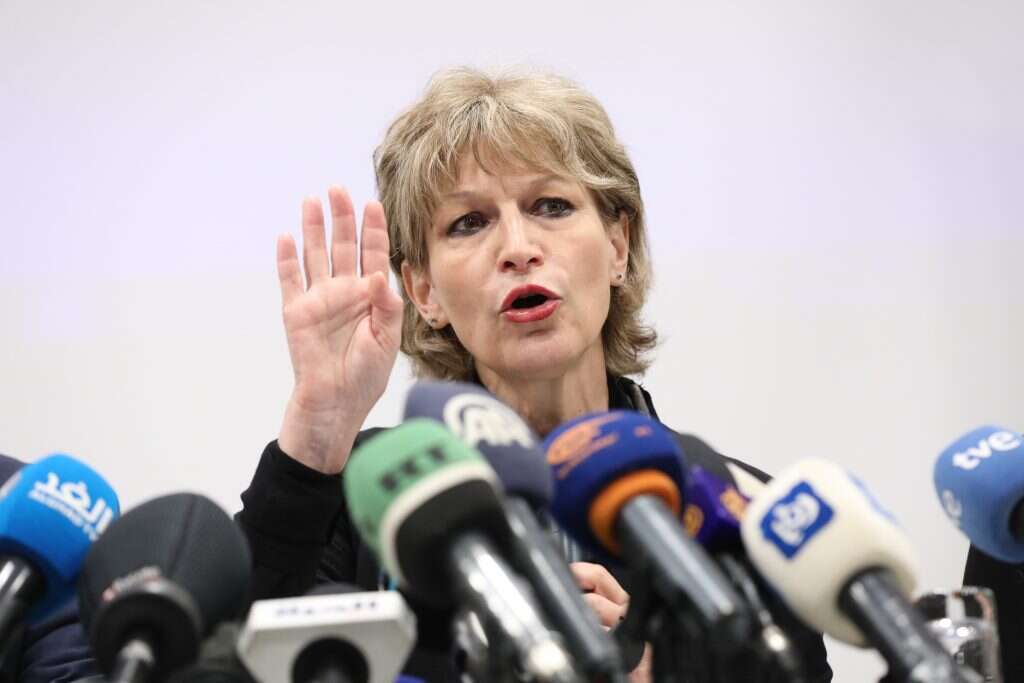 מזכ"לית אמנסטי מציגה את דו"ח האפרטהייד נגד ישראל, | EPA