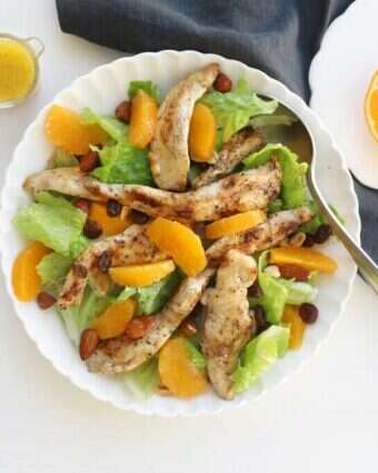 סלט קלמנטינות וחזה עוף. | אפרת ליכטנשטט