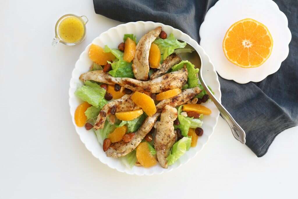 סלט קלמנטינות וחזה עוף. | אפרת ליכטנשטט