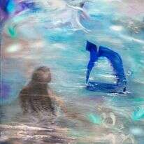 ROSI CALDERON , "האות מם", טכניקה מעורבת, 2021