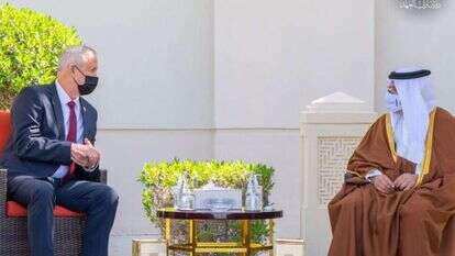 שר הביטחון בני גנץ בארוע חתימת על הסכם שיתוף פעולה ביטחוני עם בחריין. | אריאל חרמוני/ משרד הביטחון שר הביטחון בני גנץ בארוע חתימת על הסכם שיתוף פעולה ביטחוני עם בחריין. | אריאל חרמוני/ משרד הביטחון