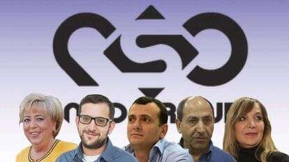 מימין: אמי פלמור, רמי לוי, שי באבד, יונתן אוריך, מרים פאיירברג. צילומים: יהושע יוסף, אורן בן חקון, יוסי זליגר, אביגיל שאר ישוב,געון מרקובי