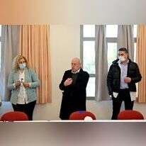 הרמת כוסית במרכז הרפואי לגליל לרגל קבלת אישור הפעלת האקמו. | אלי כהן