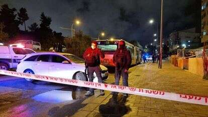 זירת הפיגוע בשדרות אשכול בירושלים. | דובורת המשטרה
