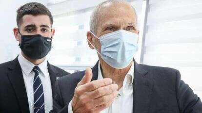 השר עמר בר-לב מעיד בעניין הבריחה מכלא גלבוע. | פלאש90