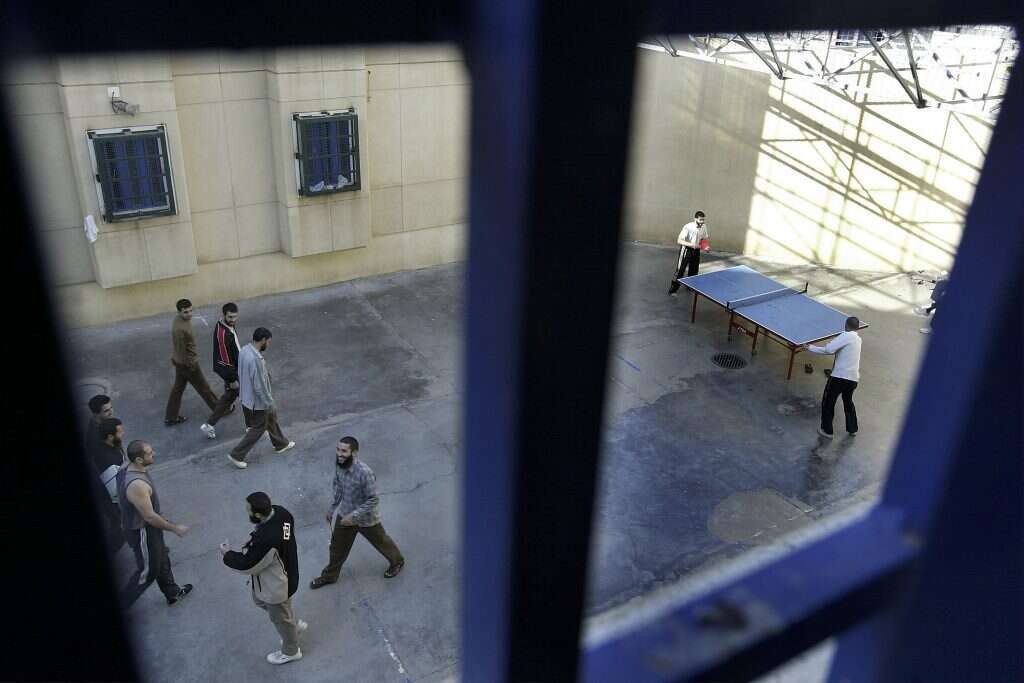 אסירים ביטחוניים בכלא הדרים, ארכיון. | גטי אימג'ס