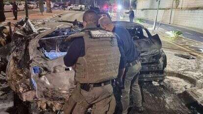 הזירה באשקלון. | דוברות המשטרה