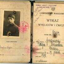 פנקס הסטודנט של מנחם בגין. | ארכיון אוניברסיטת ורשה