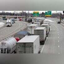 מחאת המשאיות בקנדה, בשבוע שעבר. | AFP