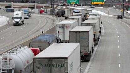 מחאת המשאיות בקנדה, בשבוע שעבר. | AFP