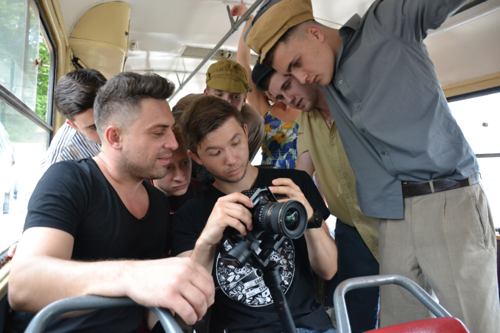 צילומי סרט קולנוע , הפקה: בית הספר למשחק של דים אמור