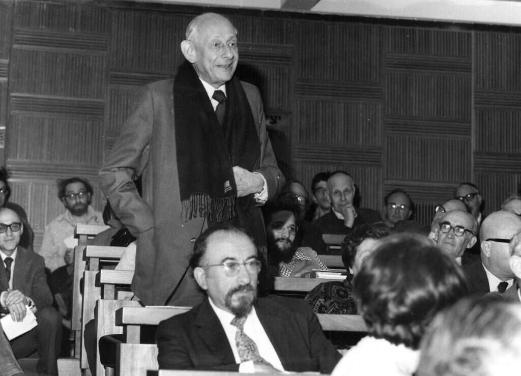 גרשם שלום באוניברסיטה העברית. | ורנר בראון, באדיבות האוניברסיטה העברית בירושלים גרשם שלום באוניברסיטה העברית. | ורנר בראון, באדיבות האוניברסיטה העברית בירושלים