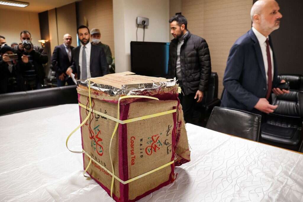 קפטגון שנתפס במשלוח תה בביירות בחודש שעבר. | AFP