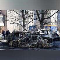 נזקי הפצצה רוסית כבדה בקייב. | AFP