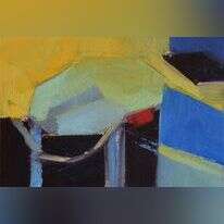 יעל בוברמן אטאס, "בית סטודיו", שמן על נייר, 2020. מתוך התערוכה "ככל הנראה" שאצרה אביטל וכסלר בגלריה מרי, ירושלים