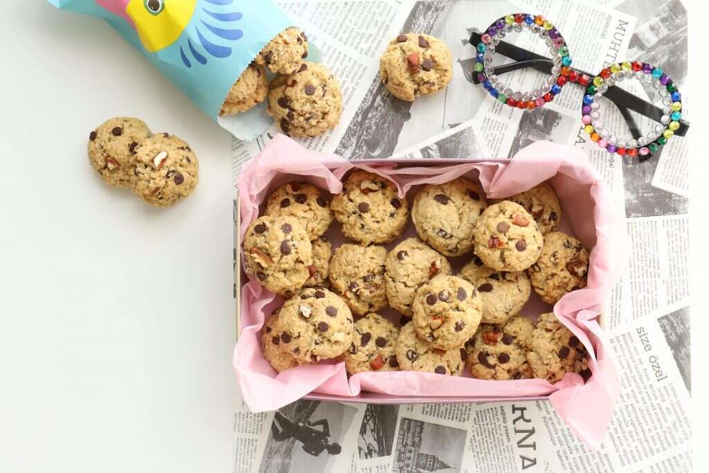 עוגיות עם פקאנים ושוקולד. | אפרת ליכטנשטט