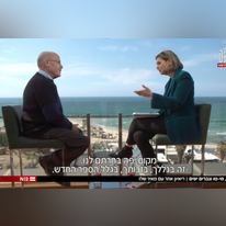 מאיר שלו מתראיין לדנה ויס בחדשות 12. | מסך N12