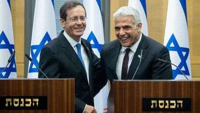 הרצוג ולפיד. יונתן זינדל, פלאש 90 (לשימוש חד פעמי)