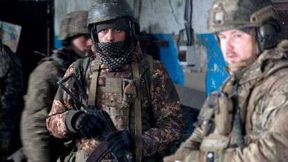 כוחות אוקראיניים בלוהנסק. | AFP