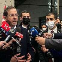 הנשיא הרצוג בביקורו בטורקיה. | AFP