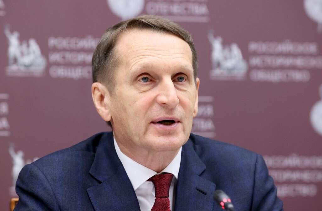 סרגיי נרישקין, ראש שירות מודיעין החוץ. | גטי אימג'ס