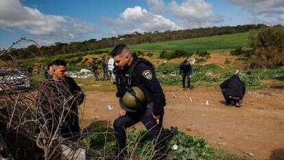 כוחות משטרה בזירת ירי ברהט, ארכיון. | פלאש90