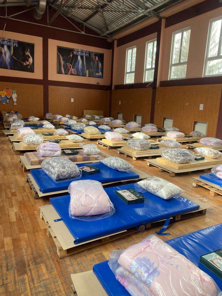 מרכז קהילתי במולדובה שהוסב למרכז פליטים. | JDC