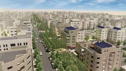 הדמיה של העיר כסיף. תכנון: אמיר מן עמי שנער אדריכלים