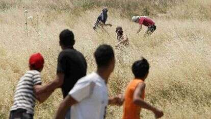 עימותים בין פלסטינים ליהודים ביו"ש. | AFP