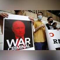 הפגנה נגד פוטין. | EPA