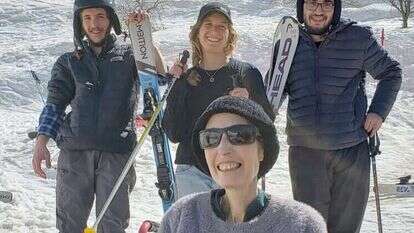 דפנה ז"ל עם ילדיה בחרמון, בחודש שעבר. | באדיבות המשפחה