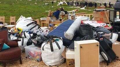 הרס בתים במעוז אסתר ואעירה שחר שבבנימין. | מועצה אזורית מטה בנימין