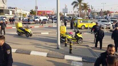 זירת הפיגוע בבאר שבע, אתמול. | מד"א