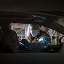 בדיקת קורונה. | אוליבייה פיטוסי פלאש90