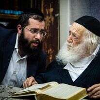 הרב חיים קניבסקי ונכדו יענקי. | אריק סולטן