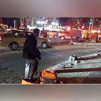 זירת הפיגוע בחדרה. | דוברות המשטרה