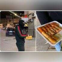 חלוקת ממתקים בג'נין אחרי הפיגוע בבני ברק. | מסך מתוך טוויטר