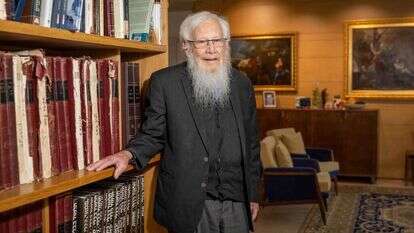 פרופסור ישראל אומן. | יונתן זינדל, פלאש 90